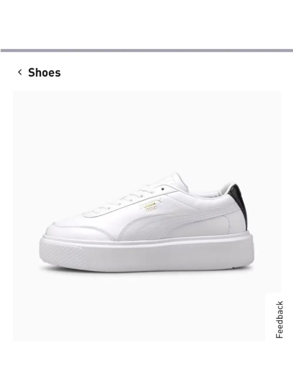 Puma White Platform Sneakers